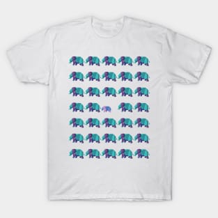 Elephantastic Geometrics: A Kaleidoscope of Joy! T-Shirt